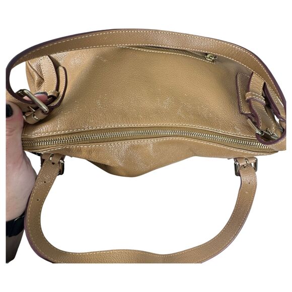 Dooney & Bourke Nina Brown Leather Shoulder Bag READ RESERVED FOR D_PULLING - Picture 6 of 7